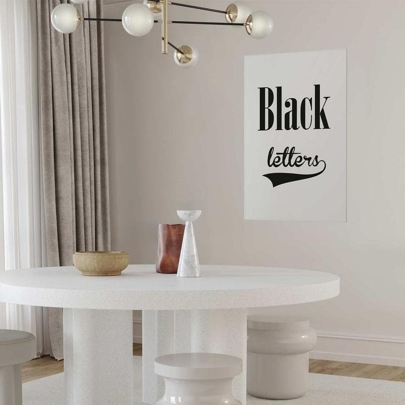 Poster - Black Letters - 12