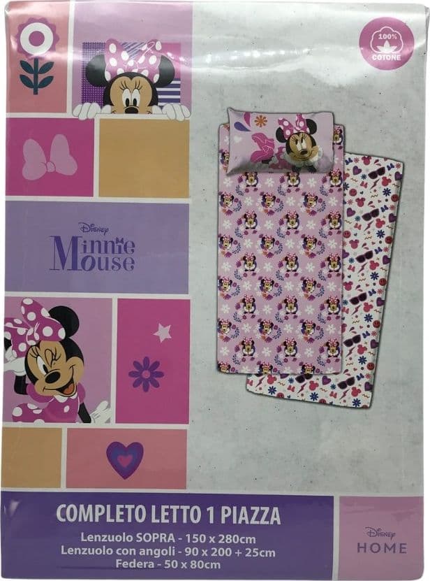 Completo letto singolo Minnie Smile Disney in cotone - 2