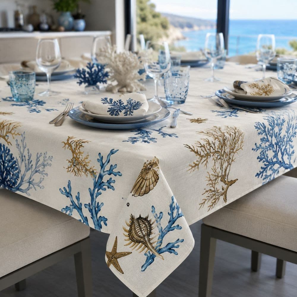 Tovaglia da tavola in cotone Coralli Botticelli Home - 7