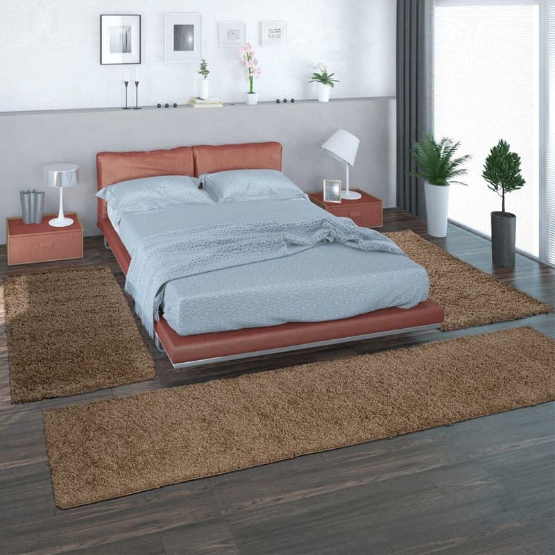 Tappeti camera da letto 3 pezzi Shaggy colors - 29