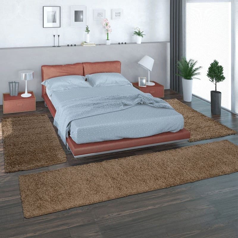 Tappeti camera da letto 3 pezzi Shaggy colors - 21