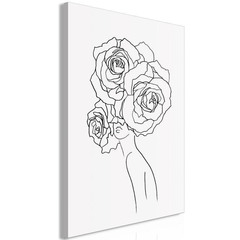 Quadro  Fancy Roses (1 Part) Vertical - 6