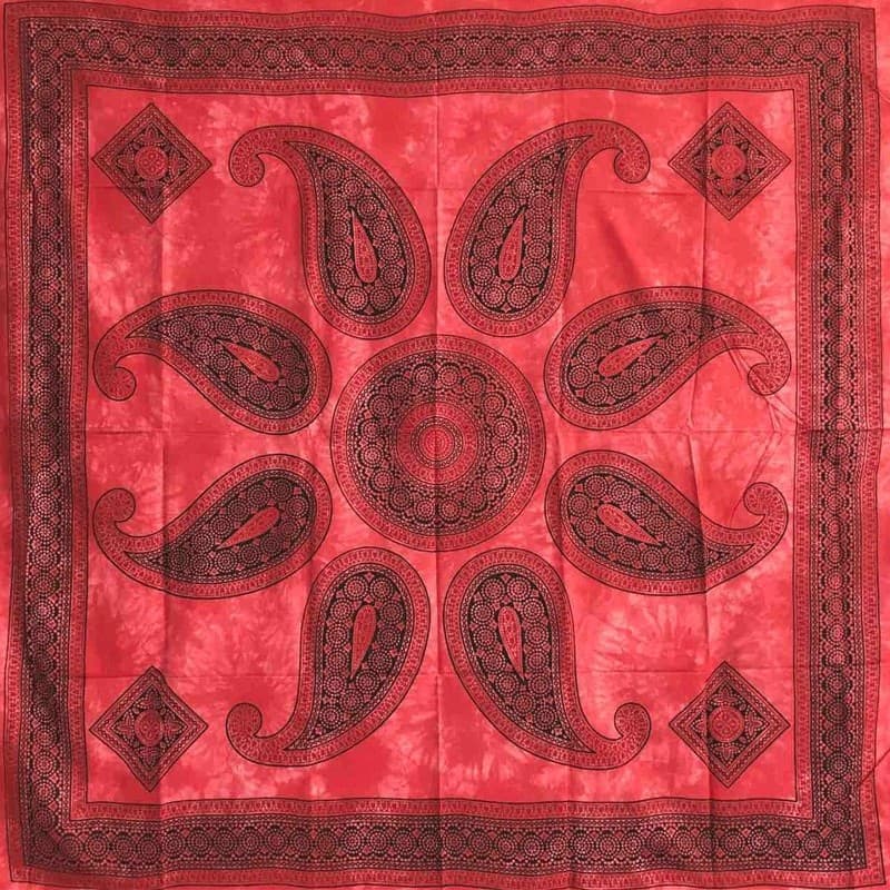 Granfoulard Copritutto in Puro Cotone con frange Sole Orientale 210x240 cm - 9
