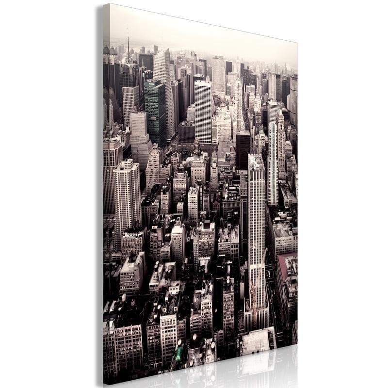 Quadro Manhattan In Sepia (1 Part) Vertical - 6