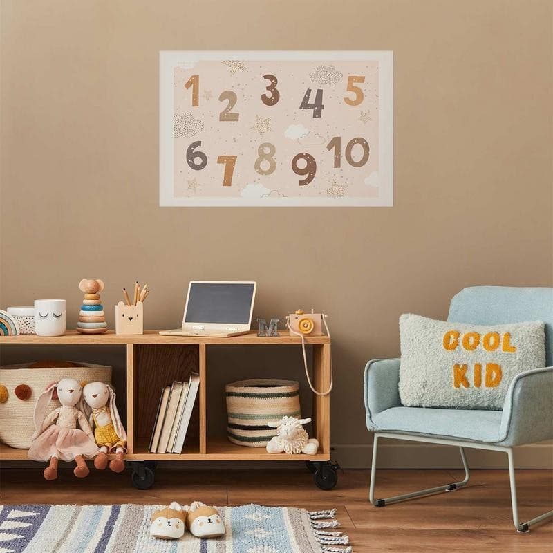 Poster - Numbers with Falling Snow - 12