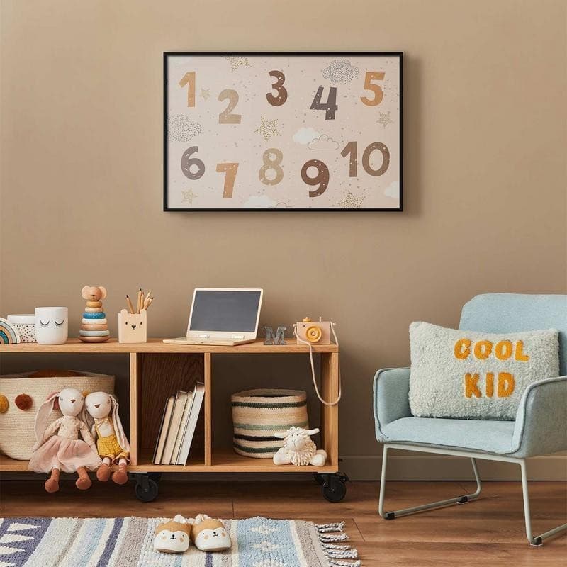 Poster - Numbers with Falling Snow - 9