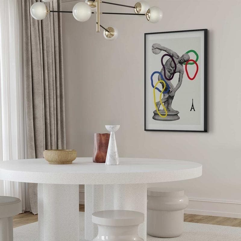 Poster - Collage Graphic - Discus Thrower - Sculpture - 11