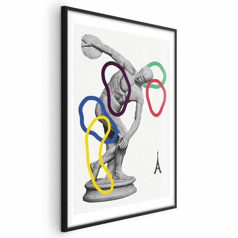 Poster - Collage Graphic - Discus Thrower - Sculpture - 5