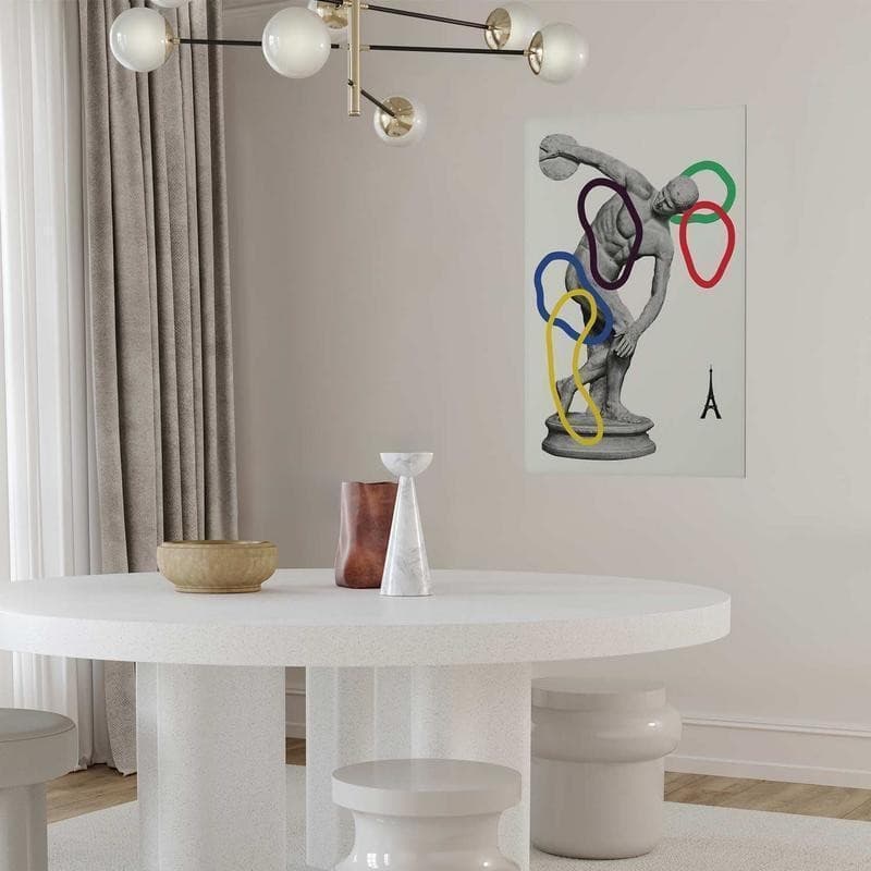 Poster - Collage Graphic - Discus Thrower - Sculpture - 7