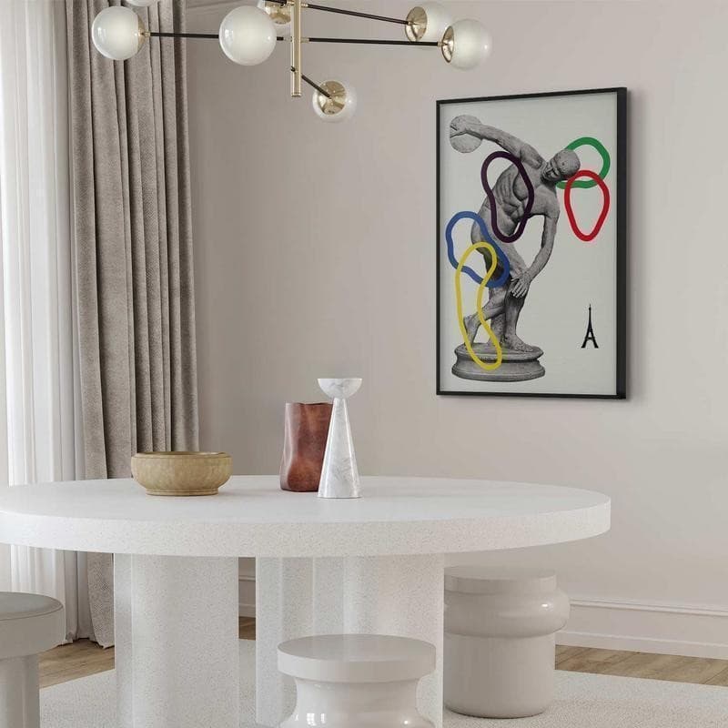 Poster - Collage Graphic - Discus Thrower - Sculpture - 8