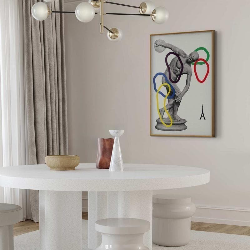 Poster - Collage Graphic - Discus Thrower - Sculpture - 9