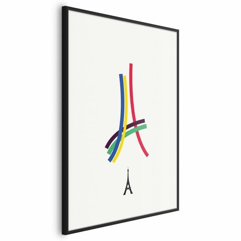 Poster - Eiffel Tower - Colored Graphic - Abstraction - 17