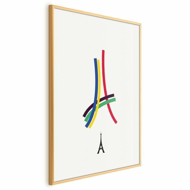 Poster - Eiffel Tower - Colored Graphic - Abstraction - 18