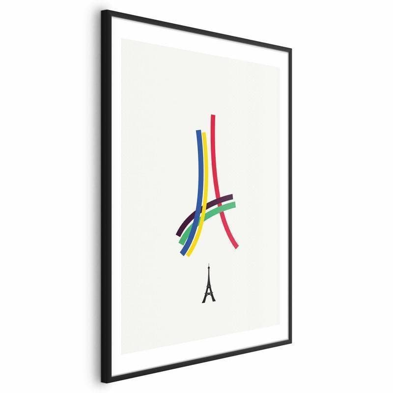 Poster - Eiffel Tower - Colored Graphic - Abstraction - 20