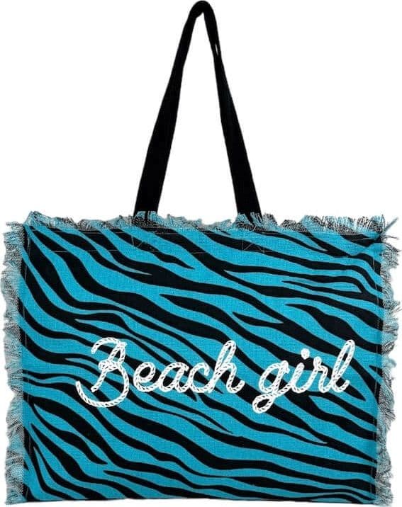 Borsa spiaggia Beach girl con cerniera in Borse Tote Collezione Casa - Trebisacce, commercioVirtuoso.it