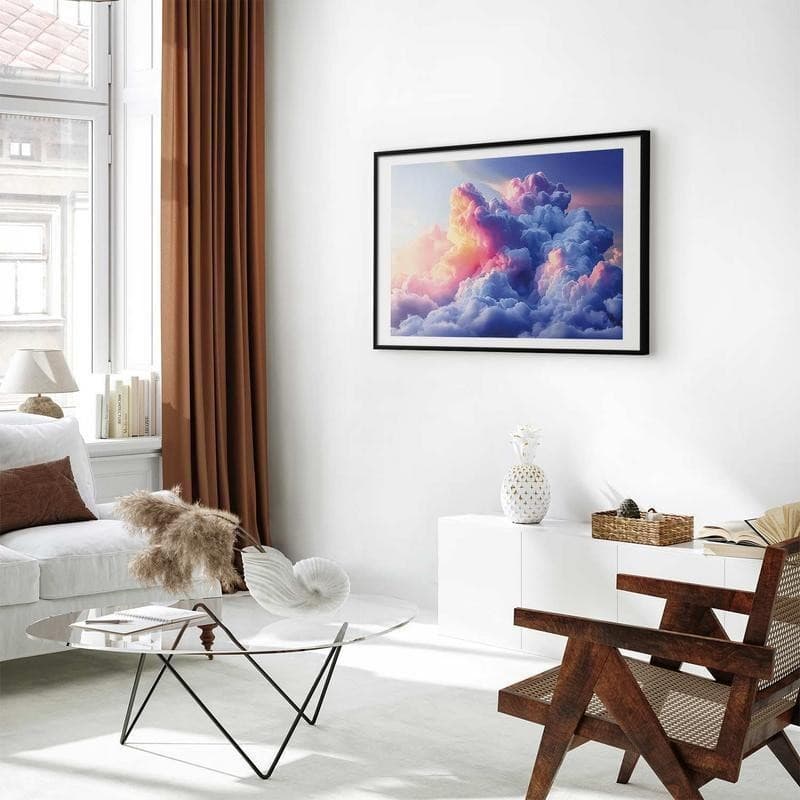 Poster - Clouds Like Painted: Artistic Dawn Brushes Painting the Sky - 11