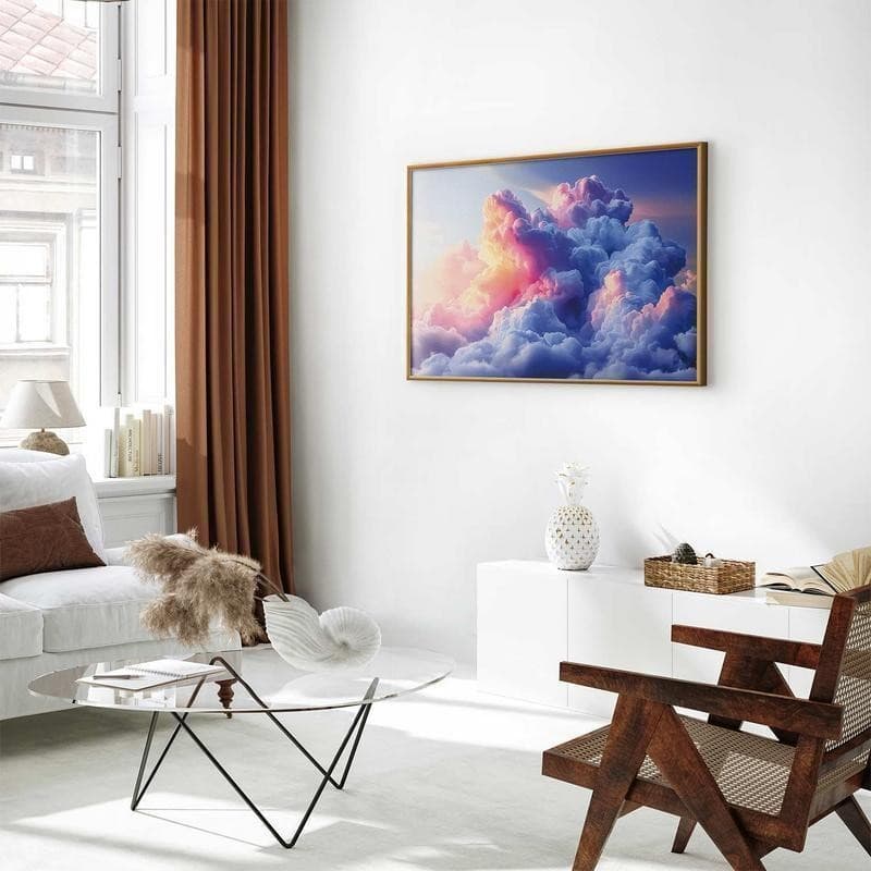 Poster - Clouds Like Painted: Artistic Dawn Brushes Painting the Sky - 9