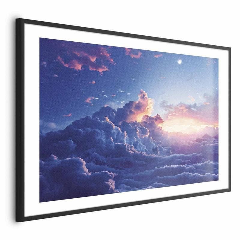 Poster - Night Concert in the Mountains: Clouds Illuminated by the Last Rays of the Sun - 19