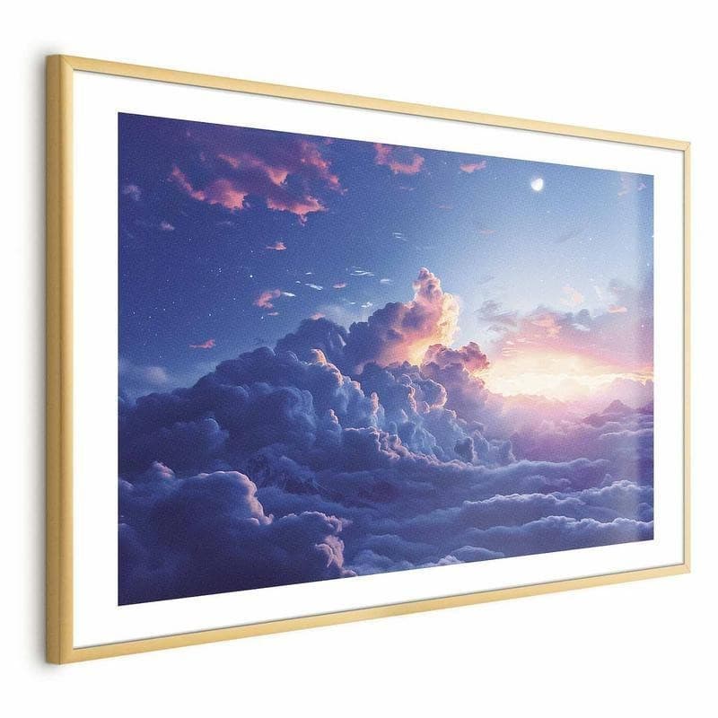 Poster - Night Concert in the Mountains: Clouds Illuminated by the Last Rays of the Sun - 18