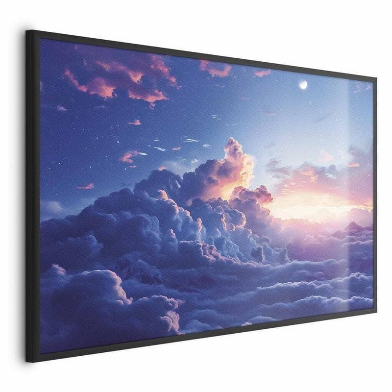 Poster - Night Concert in the Mountains: Clouds Illuminated by the Last Rays of the Sun - 16