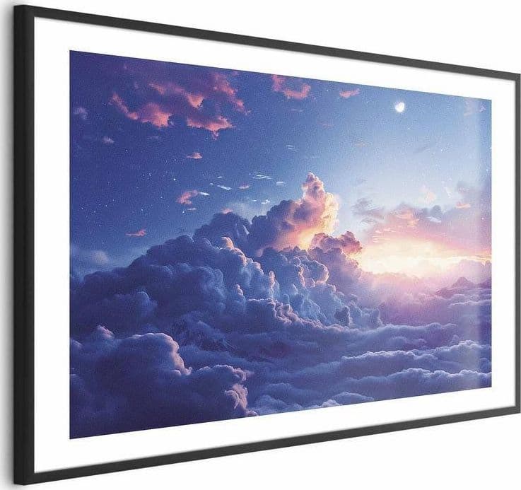 Poster - Night Concert in the Mountains: Clouds Illuminated by the Last Rays of the Sun - 5