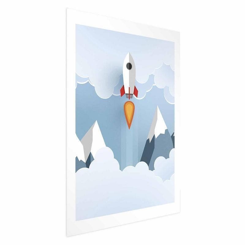 Poster - Rocket in the Clouds - 16