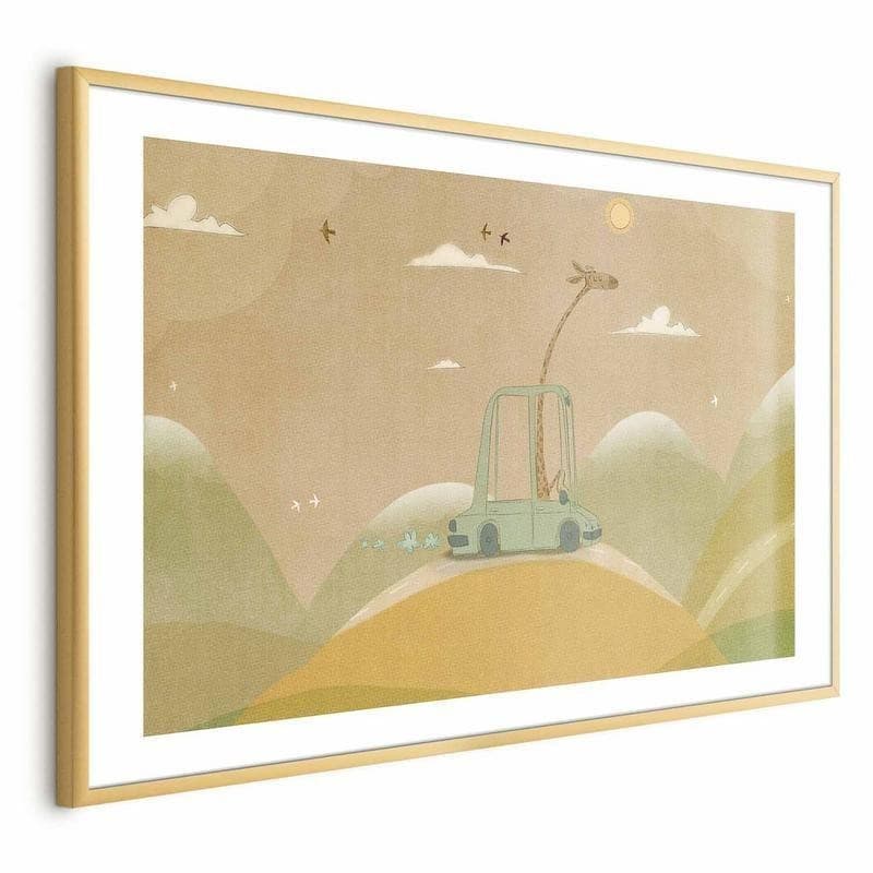 Poster - Traveling Giraffe - 16