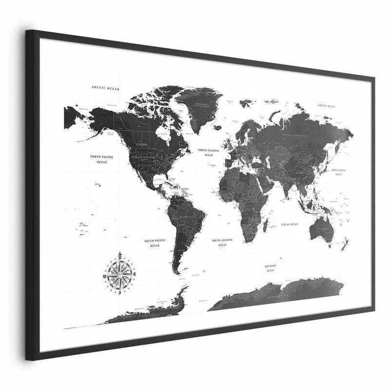 Poster - Monochromatic Map - 19