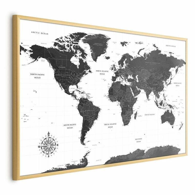 Poster - Monochromatic Map - 18
