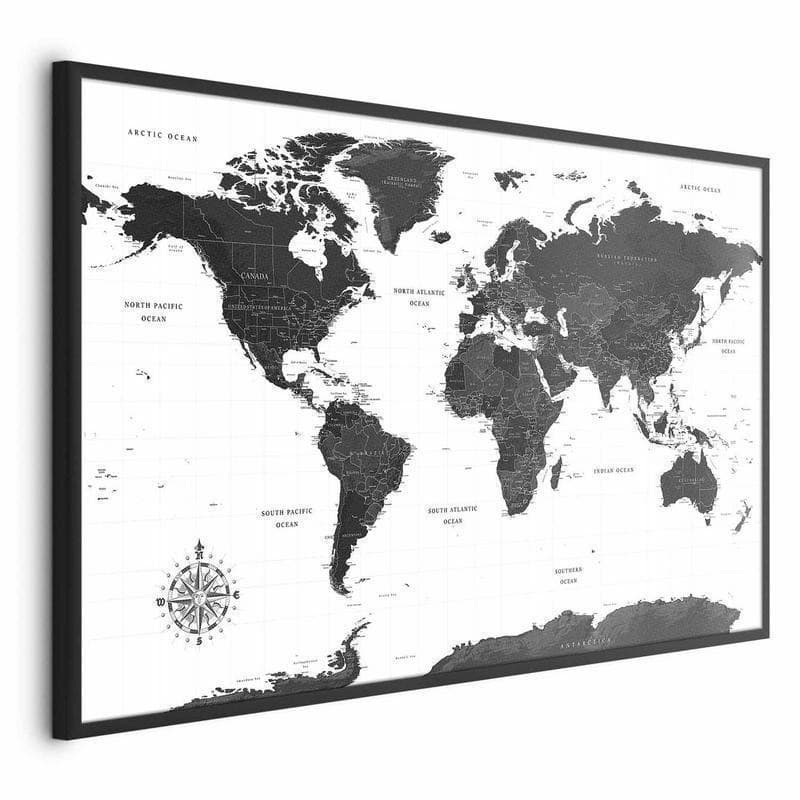 Poster - Monochromatic Map - 17