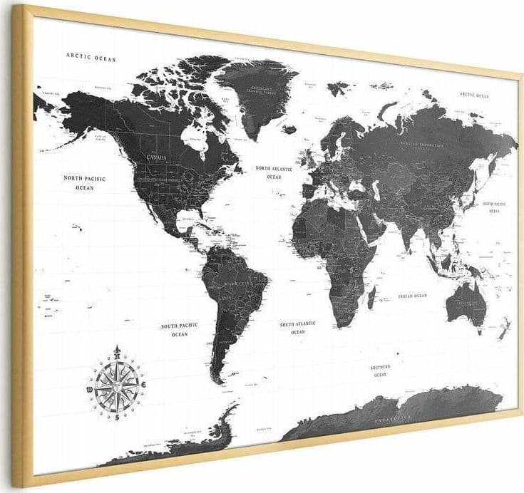 Poster - Monochromatic Map - 3
