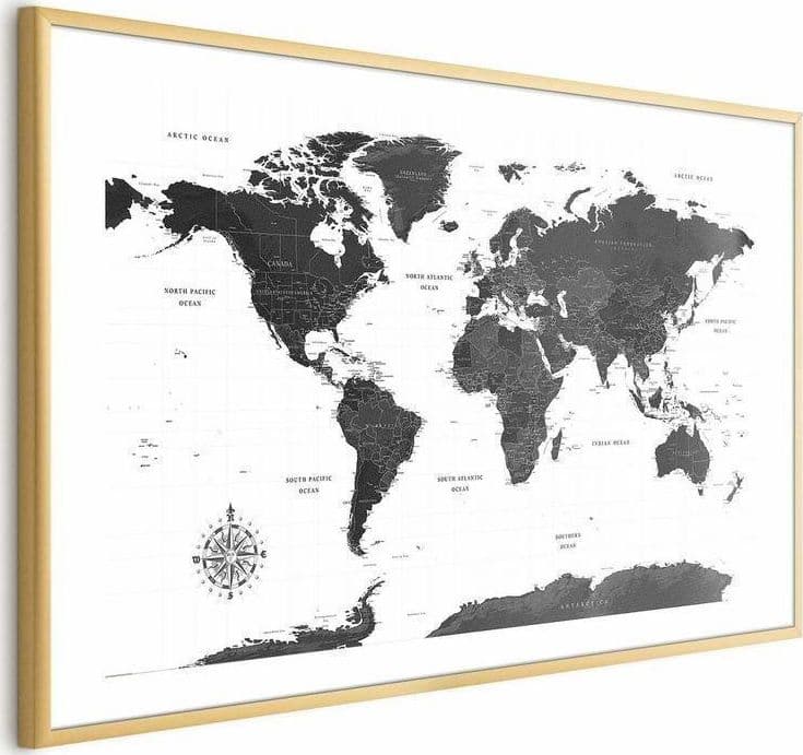 Poster - Monochromatic Map - 4