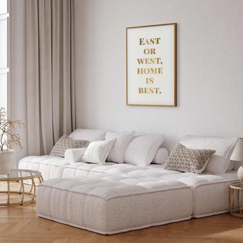 Poster - Gold Home Is Best - 9