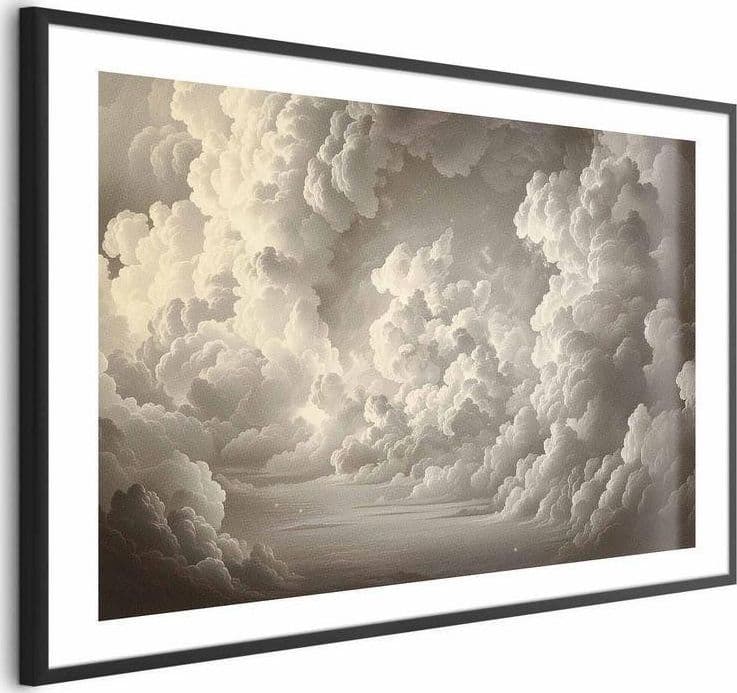 Poster - Whisper of Illuminated Clouds: Soft Light Play in the Sky Theater - 5