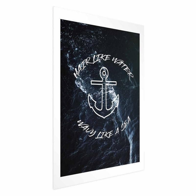 Poster - Hair Like Water, Wavy Like the Sea - 16