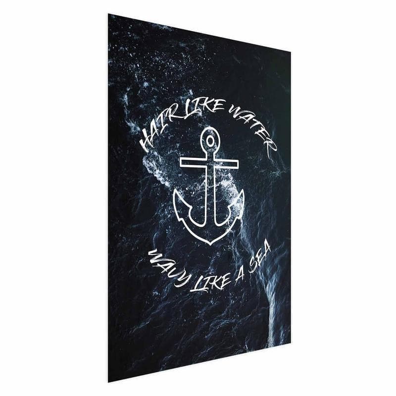 Poster - Hair Like Water, Wavy Like the Sea - 15