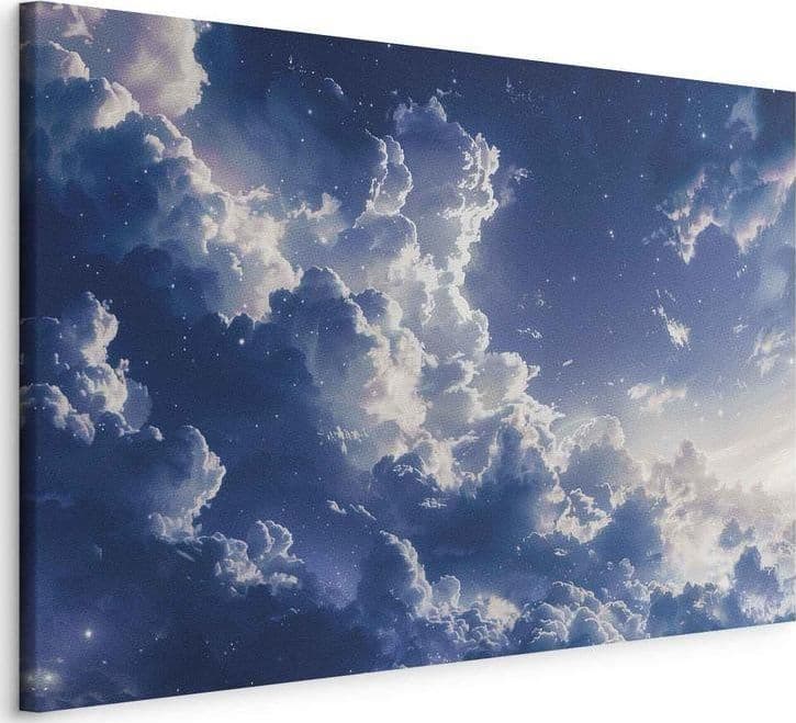 Quadro - Starry Clouds and Delicate Light Over a Corner of the Sky - 2