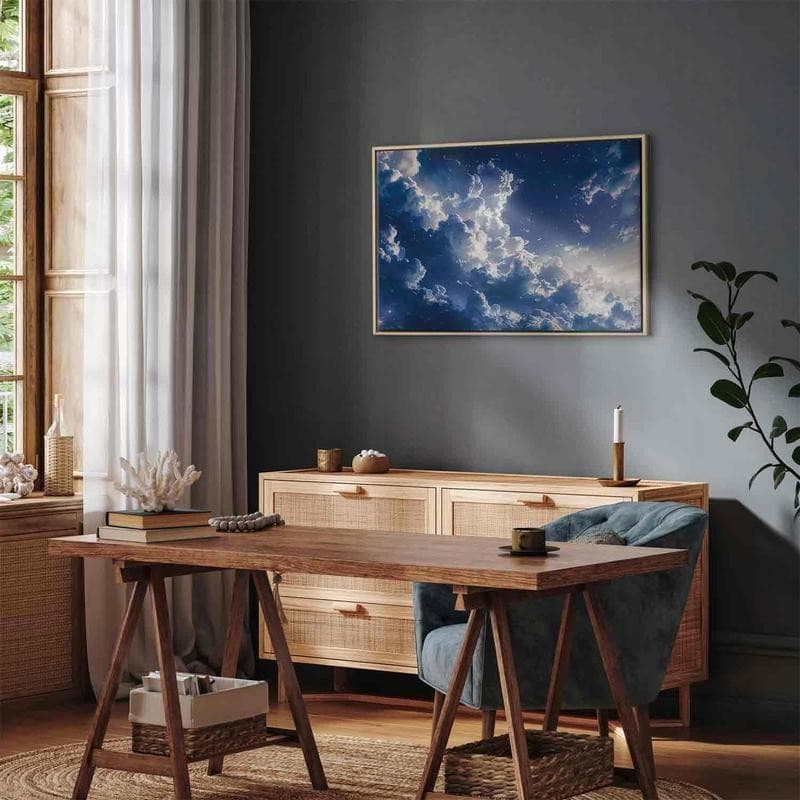 Quadro - Starry Clouds and Delicate Light Over a Corner of the Sky - 13