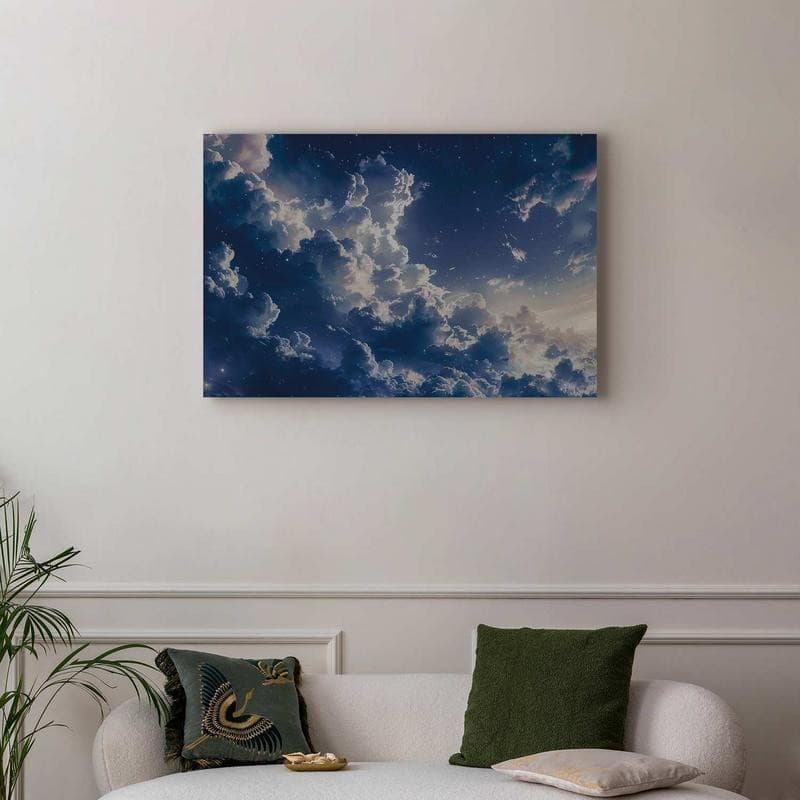 Quadro - Starry Clouds and Delicate Light Over a Corner of the Sky - 5