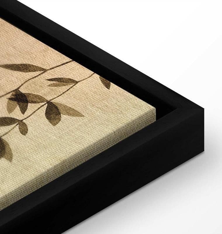 Quadro - Spring Orchard - Hummingbirds Among Tree Branches in Beige Shades - 14