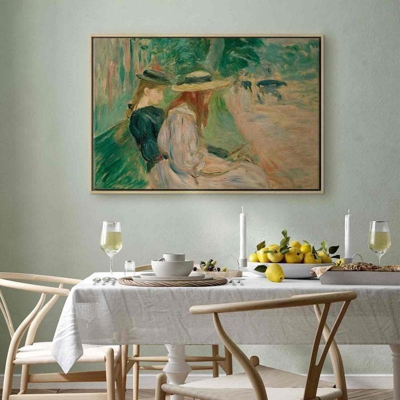 Quadro - Sur un banc de Bois de Boulogne (Berthe Morisot) - 12