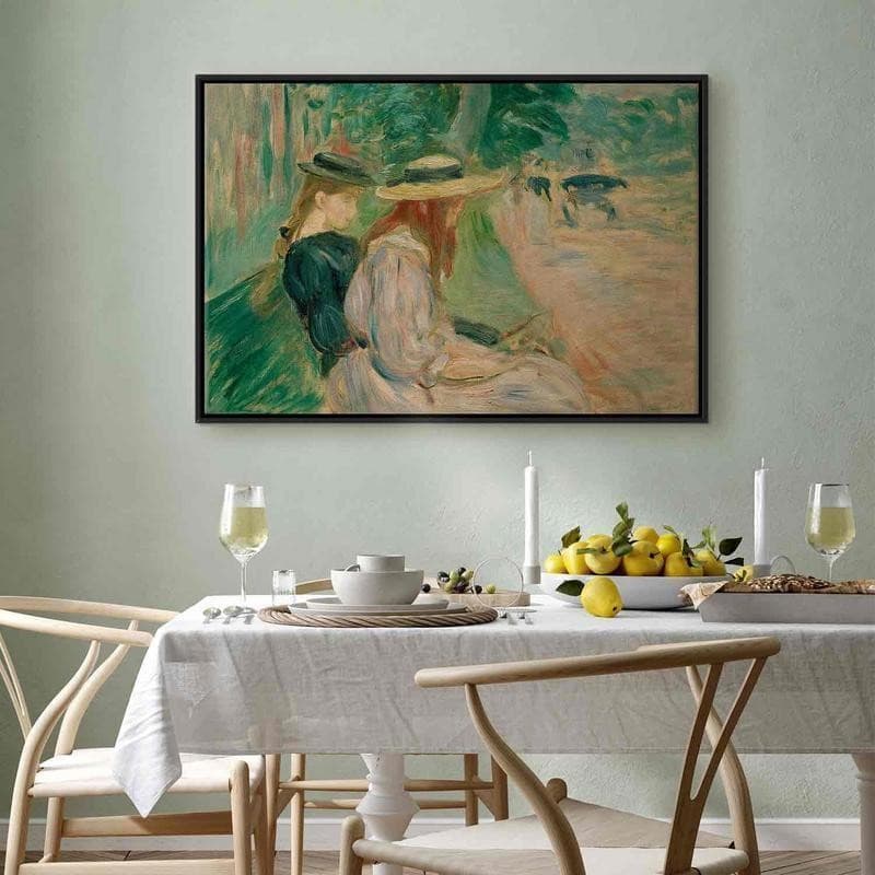 Quadro - Sur un banc de Bois de Boulogne (Berthe Morisot) - 10