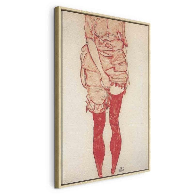 Quadro - Stehende Frau in Rot - 24