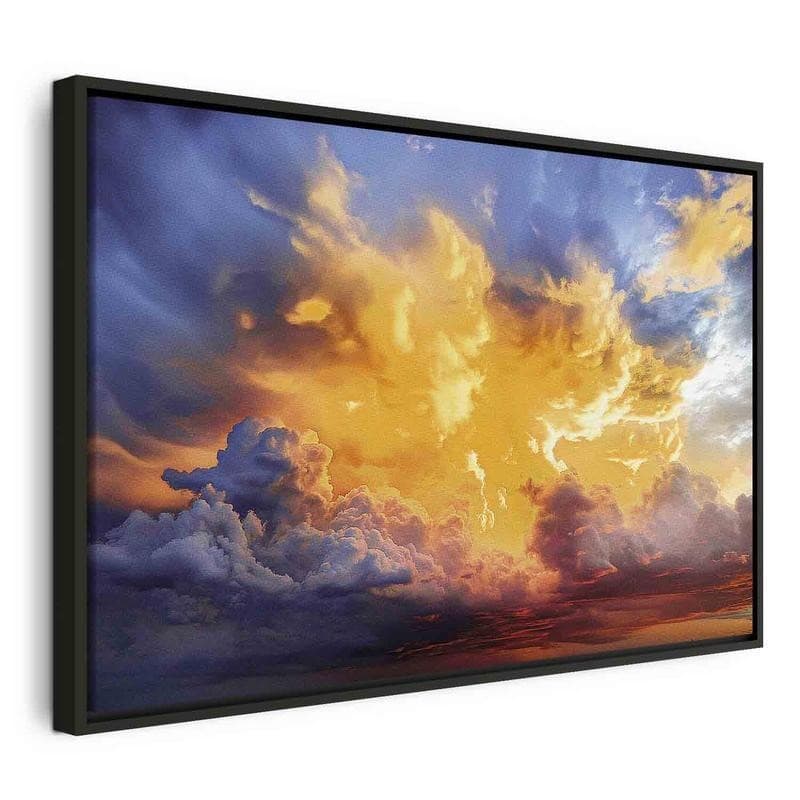 Quadro - Beautiful Sunset - Clouds in Warm Shades - 21