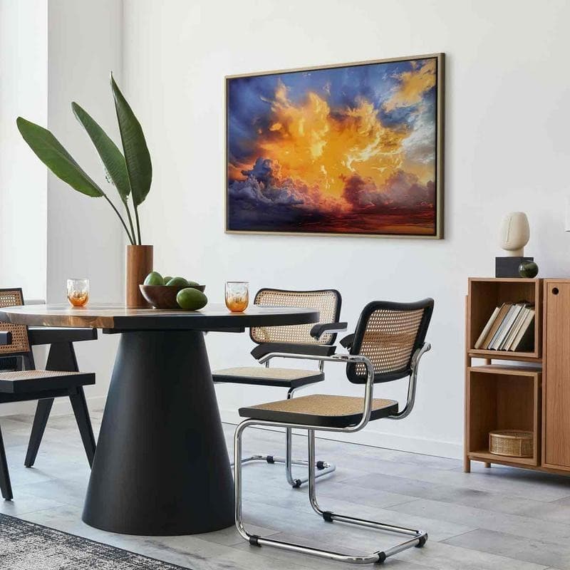 Quadro - Beautiful Sunset - Clouds in Warm Shades - 6