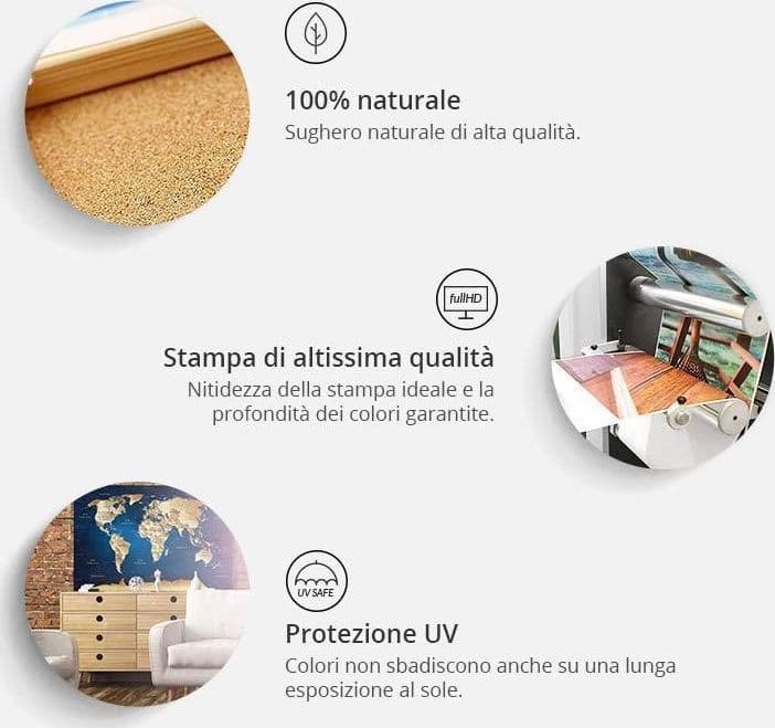 Quadro di sughero - Dark Blue Trail - 4