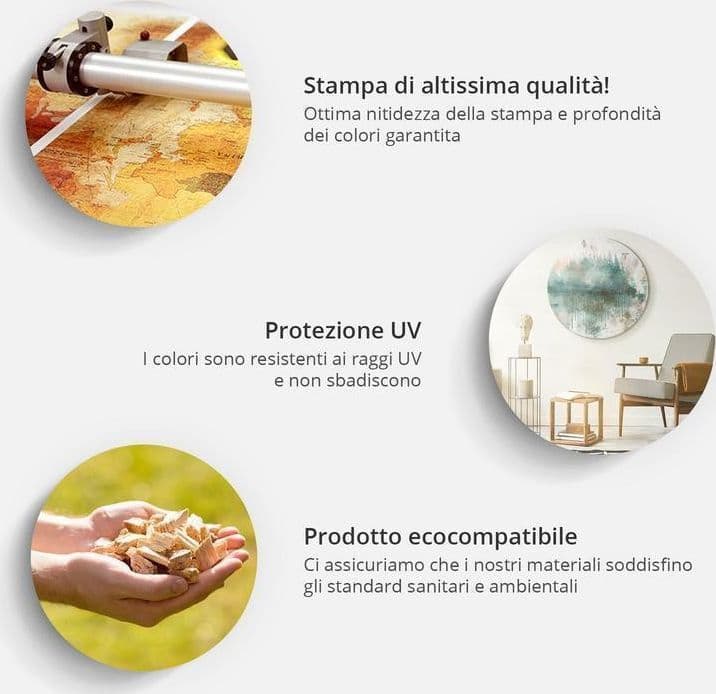 Quadro rotondo Donne in giardino Claude Monet riproduzione - 4