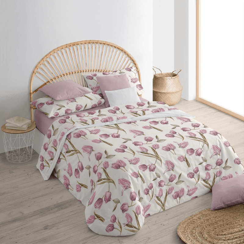 Lenzuola Matrimoniali cotone Botticelli Home Tulipani - 7