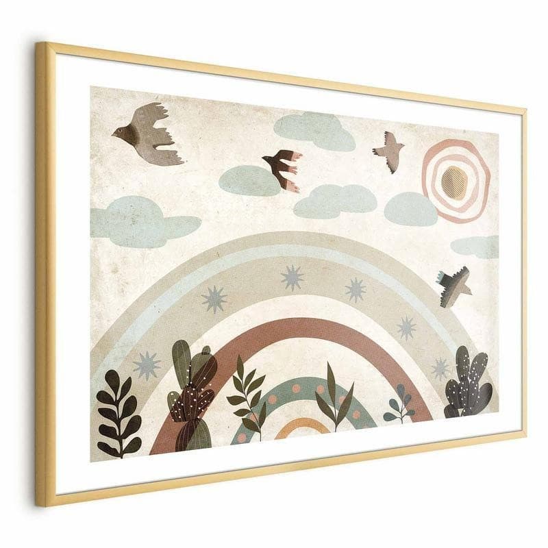 Poster - Rainbow and Birds - 19