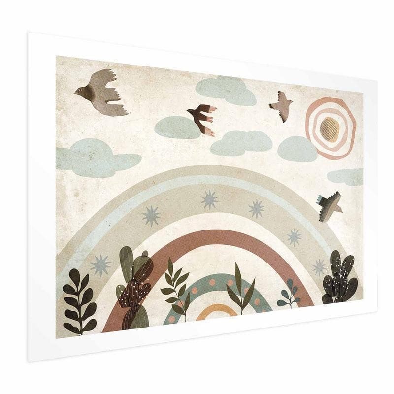 Poster - Rainbow and Birds - 6